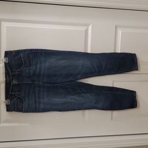 Lucky Brand Mid Rise Ava Cropped Dark Wash Skinny Jeans